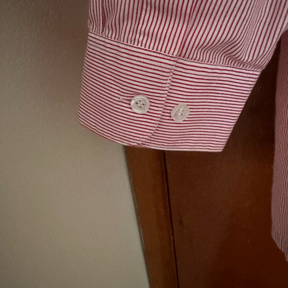 Red Hat Lady Striped Button Down - Picture 8 of 8